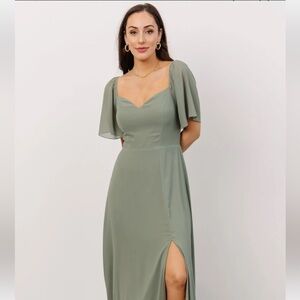 Baltic Born Sierra Sweetheart Maxi Dress Sage Green